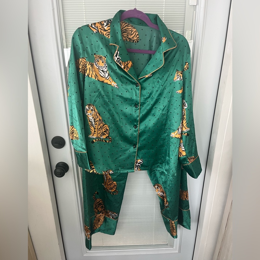 SHEIN satin pajama set